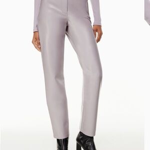 Grey vegan leather pants nwt